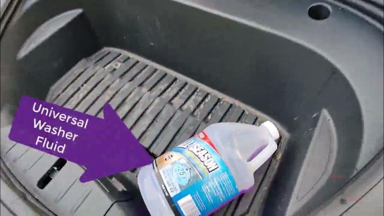 2021 Tesla Model 3 How To Refill Windshield Wiper Fluid YouTube