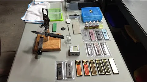 KME Sharpening System using the Chosera Water Stones and Strops