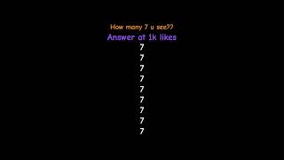 7777777777777 #how #many #777 #do #you #see #shorts @77777777777777777