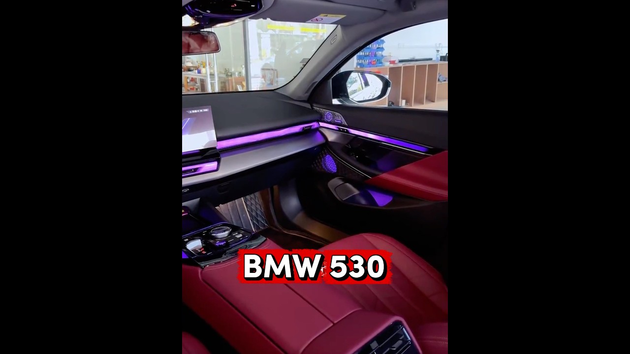 Magic LED strips on a BMW 530 