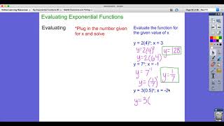 Evaluate Exponential Functions