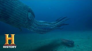 Ancient Aliens: GIANT SQUID LINKED TO DEEP SEA ALIEN LIFE (Season 14) | History