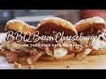 BBQ Bacon Cheeseburger with Onion Strings