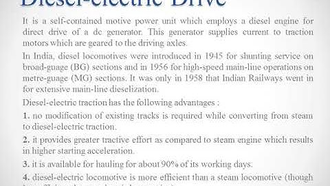 Introduction to traction systems