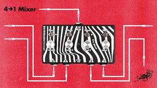 Four to One Mixer Utility Pedal - YouTube