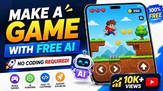 I Made a Platform Game Using AI 🤯 | HTML to Android APK (No Coding)