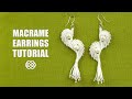 Macrame Shell Earrings DIY