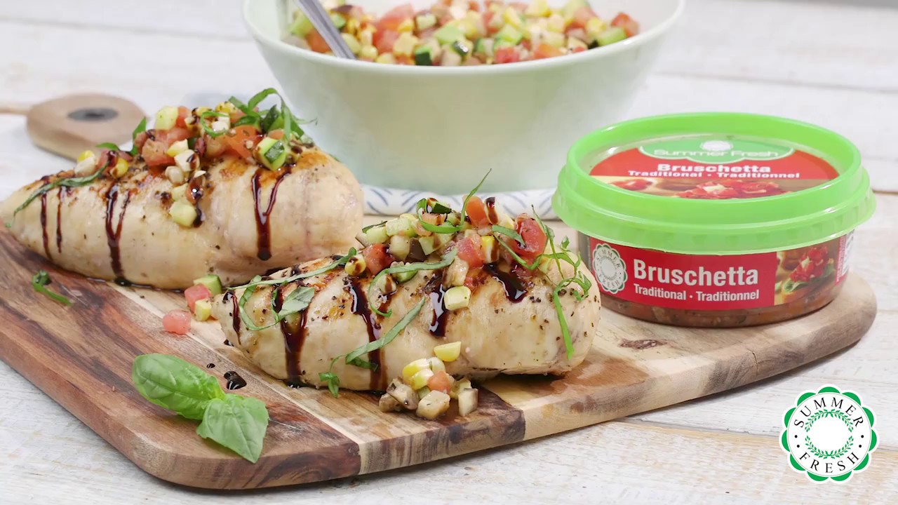 Summer Fresh Grilled Bruschetta Chicken YouTube
