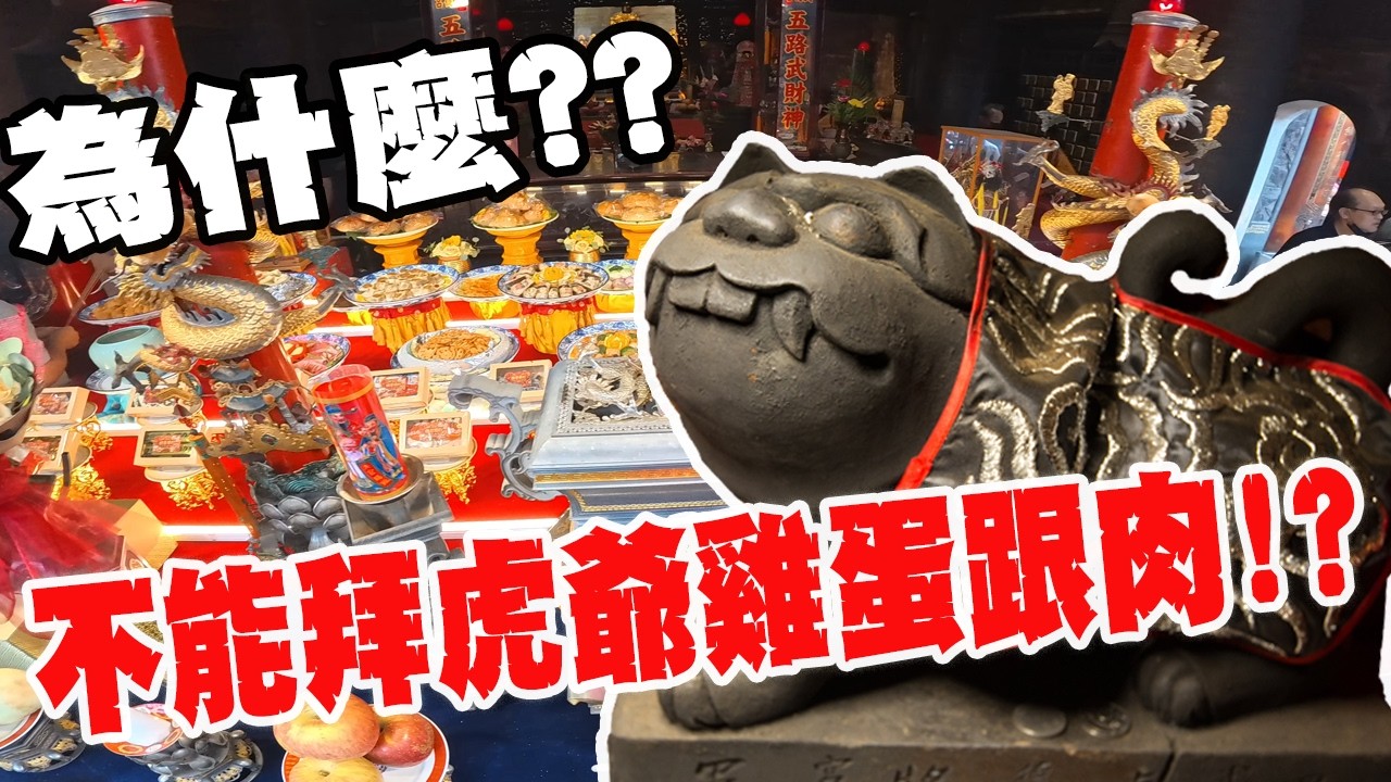 【淘貴日常】EP46 為什麼？不能拜虎爺雞蛋跟肉類?? 這集來講講虎爺吧！！#黑虎將軍 #虎爺 #財神爺