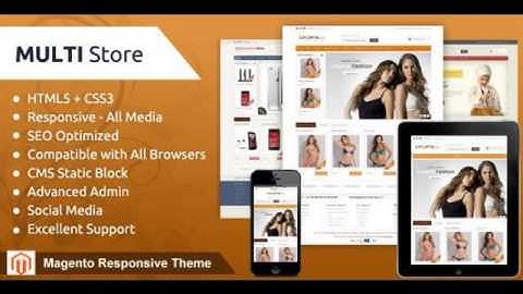 Preview Multi Store - Magento Responsive Theme