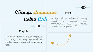 Change Language using CSS | Neumorphism Card