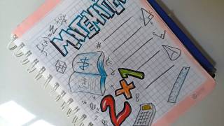 Comment dessiner une page de garde de maths