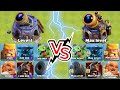 Level 1 BH Troops Vs Max Level BH Troops - Clash of clans