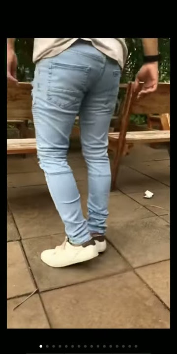 Download lagu CELANA JEANS PRIA BIKER HITAM POLOS