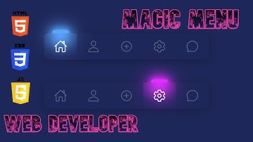 Menu Indicator Using CSS and Javascript | Magic menu indicator