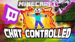 Minecraft but TWITCH CHAT controls the world...