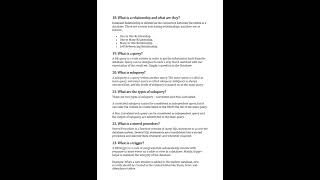 Frequently asked SQL interview Questions and Answers for Freshers and Experienced #job #sql #fresher