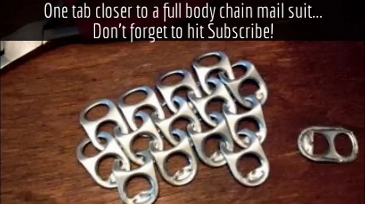 Tutorial  How to make Chain Mail from Pop Can Tabs