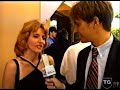 Giuliana De Sio 1996 la brava e bella attrice intervistata da Tg9 su candidatura Olimpiadi Roma 2004