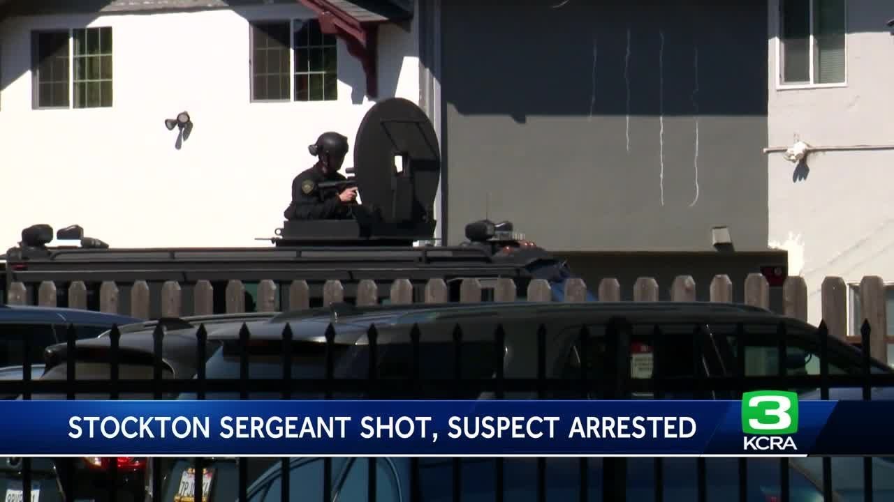 Stockton man arrested after shooting police sergeant, officials say ...