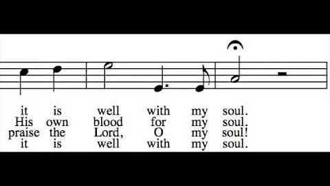 It Is Well with My Soul - Bass Only - Learn How to Sing Hymns