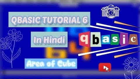 Program To Display Area of Cube In QBASIC || QBASIC serie part 6 👩🏻‍💻✌🏻Coding With me