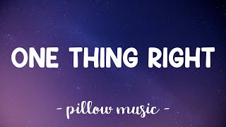 One Thing Right - Marshmello \& Kane Brown (Lyrics) 🎵