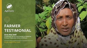 Zara Aba Sadi, member of the Kadamai Primary Cooperative Union Testimonial, Ethiopia | AgUnity