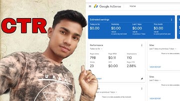 How to check CTR Google AdSense CTR কিভাবে চেক করবে in Bengali