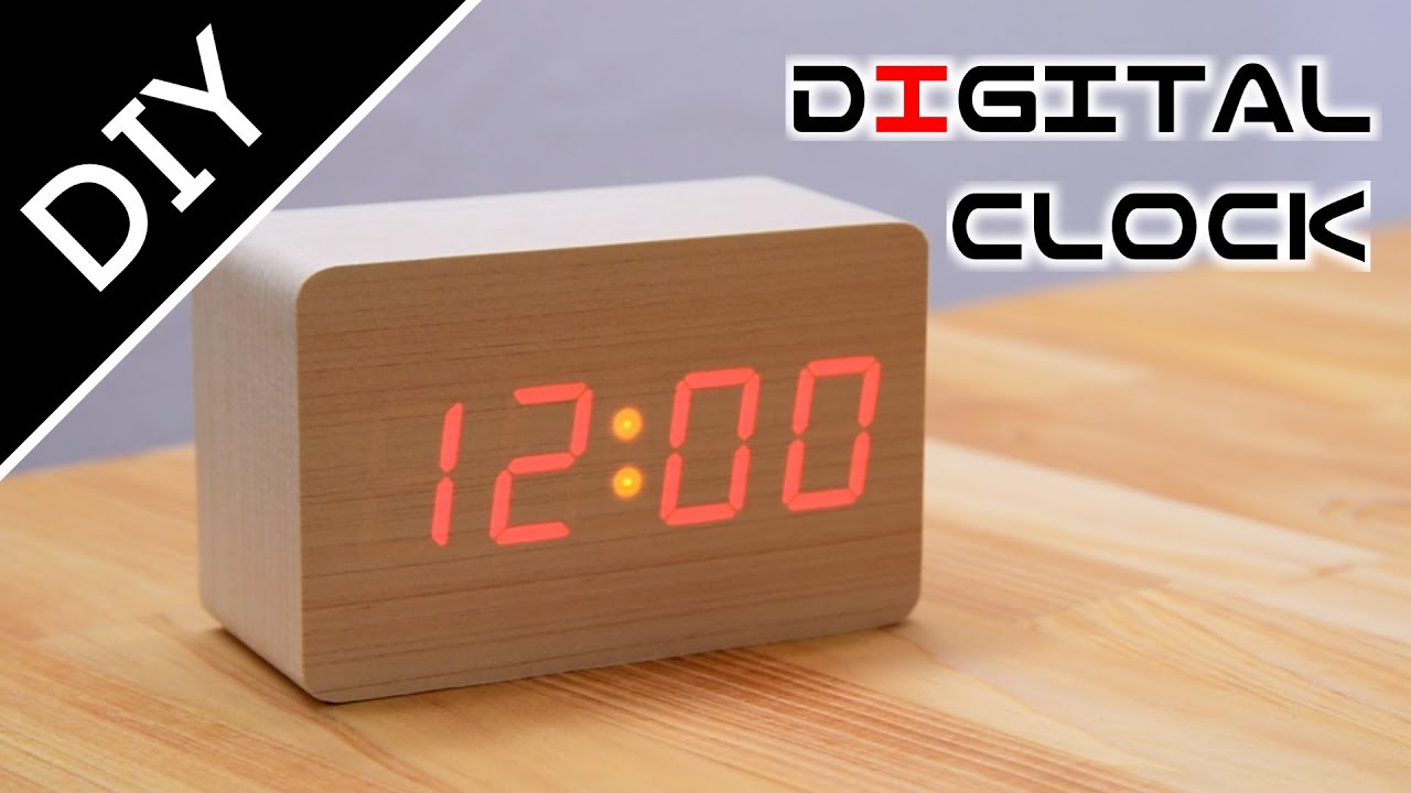 木のデジタル時計を作る Making Of Wood Digital Clock Youtube