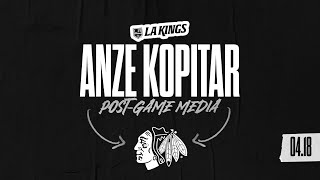 Captain Anze Kopitar | 04.18.24 LA Kings Win over Chicago Blackhawks | Postgame Media