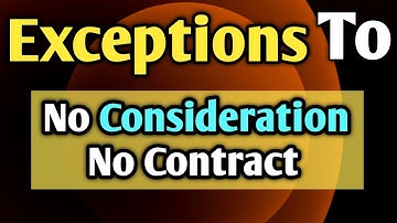 No Consideration No Contract | Exception To The Rule No Consideration No Contract#importantquestions