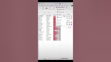 Excel conditional formatting tricks - Use Data Bars