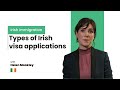 Types of visa applications in Ireland I Irish immigration I Ireland I 2024