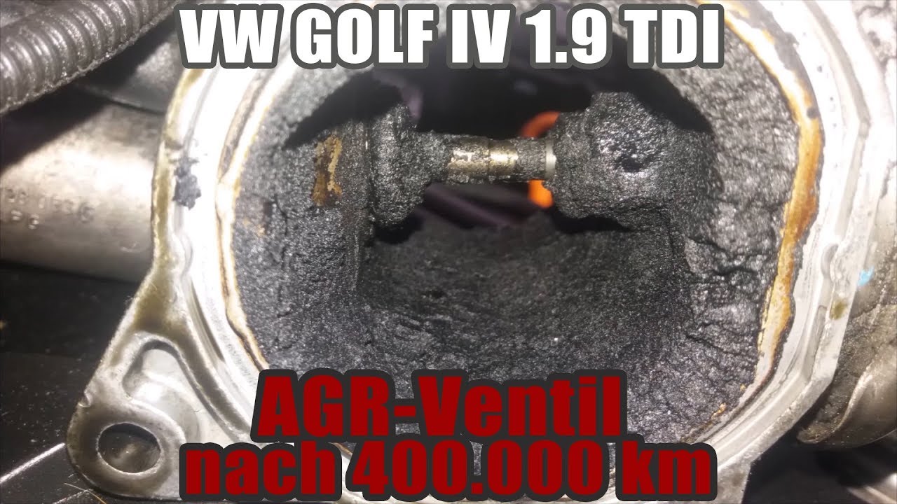 VW GOLF IV 1.9 TDI I AGRVentil (EGRValve) nach 400.000 km I Verkokung YouTube