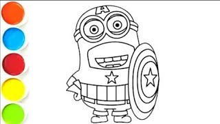MINION Drawing, Painting & Coloring For Kids and Toddlers_ Child Art