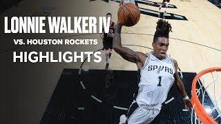 Lonnie Walker IV (19 PTS) Took Over The 4Q Against Houston Rockets To Force OT