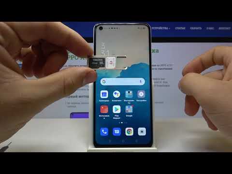 OPPO A72. Как вставить сим карту и карту памяти в OPPO A72