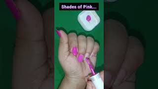 shortsfeed shorts shortsviral feedshorts pink nails nailtutorial nailpolish yt nailshort