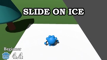 How to slide on ice - Learn Godot 4 3D - no talking