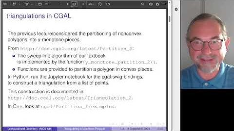 Triangulating a Monotone Polygon in Linear Time