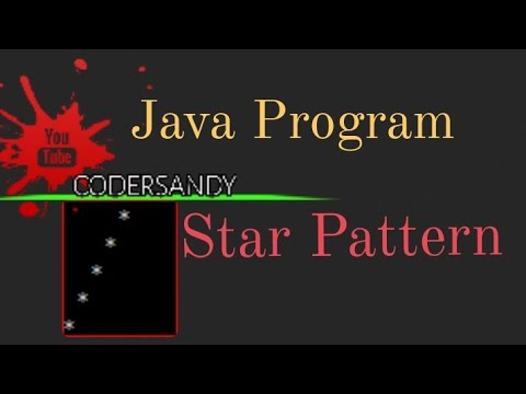 Print star pattern program in java l  #starpattern#CoderSandy0#starpatternprogram