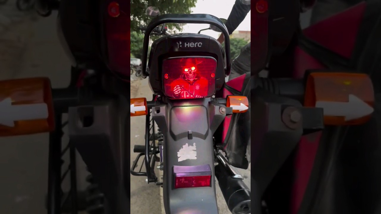 Splendor Brake Light Radium Works | Splendor Modified