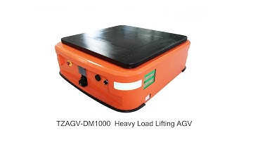 TZBOT Magnetic Stripe Navigation AGV Heavy Load Lifting AGV Driving and Charging Demo