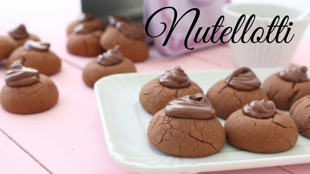 NUTELLOTTI FATTI IN CASA Homemade Nutella Truffles Cookies YouTube
