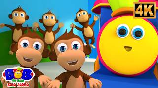 Five Little Monkeys Jumping on the Bed | Educational Songs for Kids