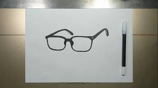 How to draw GLASSES in 5 minutes
