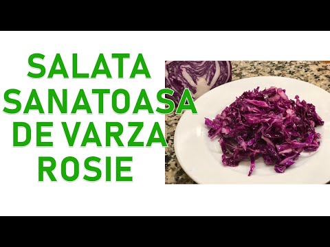 Video: Salată Proaspătă De Varză Roșie
