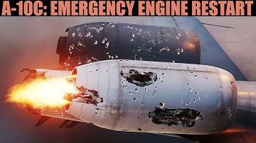 A-10C Warthog: Emergency Engine Air Restart (APU/Windmill) Tutorial | DCS WORLD