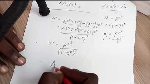 Moment Generating Functions for the Discrete Random Variables Examples